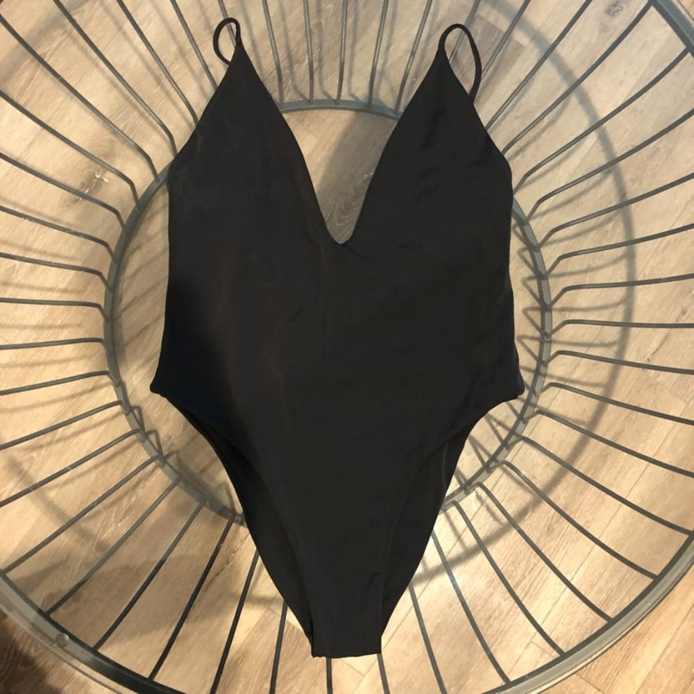 WANDERLUST one piece deep v swimsuit